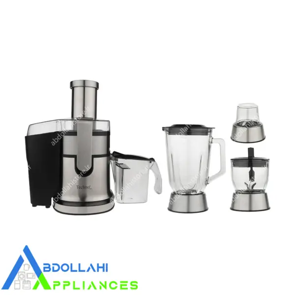 آبمیوه گیری چهارکاره تکنو مدل Te-314 با 18 ماه گارانتی