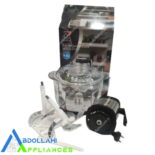 خردکن برقی 4 لیتری BM72 کاسه شیشه مدل 9041