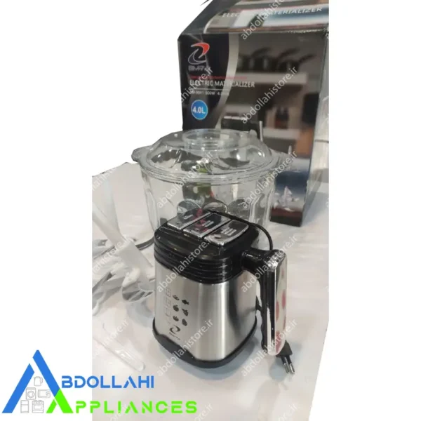 خردکن برقی 4 لیتری BM72 کاسه شیشه مدل 9041