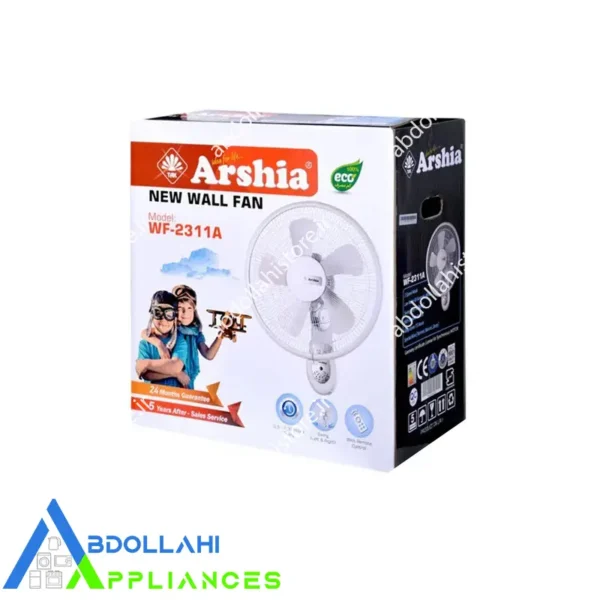 پنکه دیواری ارشیا مدل WF-2311A کنترل دار
