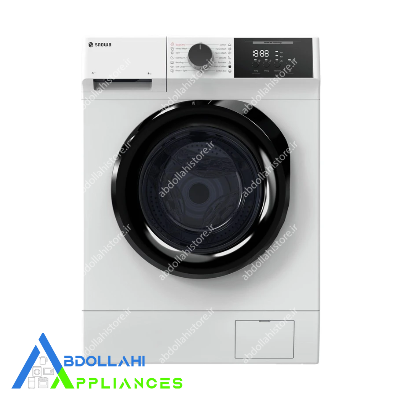 ماشین لباسشویی 8 کیلوگرم اتوماتیک اسنوا مدل SWM-C81W