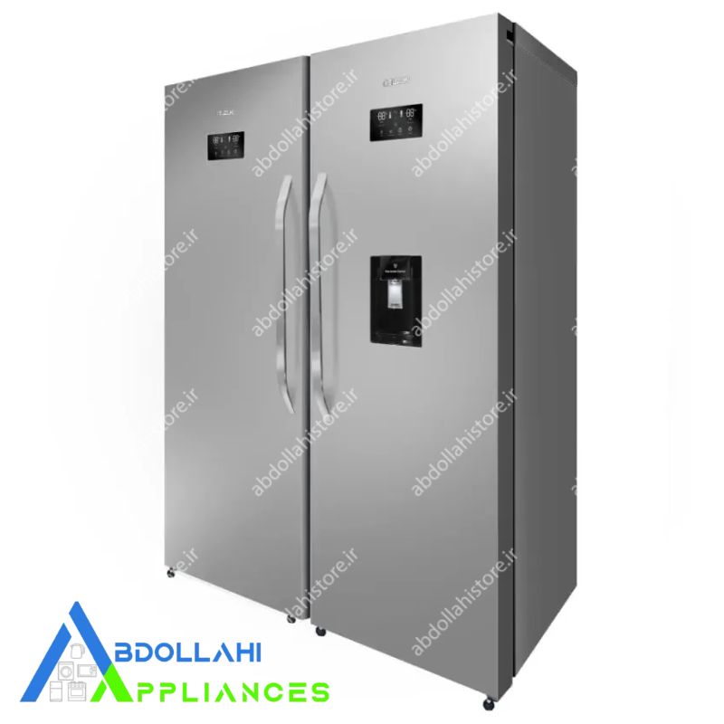 یخچال فریزر دوقلو سوزوکی مدل ROA373ESIR/W-FOA330ESIR/I استیل نمای کامل یخچال فریزر دوقلو سوزوکی رنگ استیل یخچال سوزوکی ROA373ESIR/W استیل با آبسردکن یخساز اتوماتیک فریزر سوزوکی FOA330ESIR/I کشوهای داخلی فریزر دوقلو سوزوکی مدل FOA330ESIR/I نمایشگر دیجیتال یخچال فریزر دوقلو سوزوکی استیل